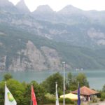 Paisagens das montanhas da Suiça - Lago Walensee
