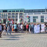Berlin - Manifestação no Portão de Brandemburgo